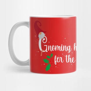 Gnoming Home for the Holidays Christmas Gnome Mug